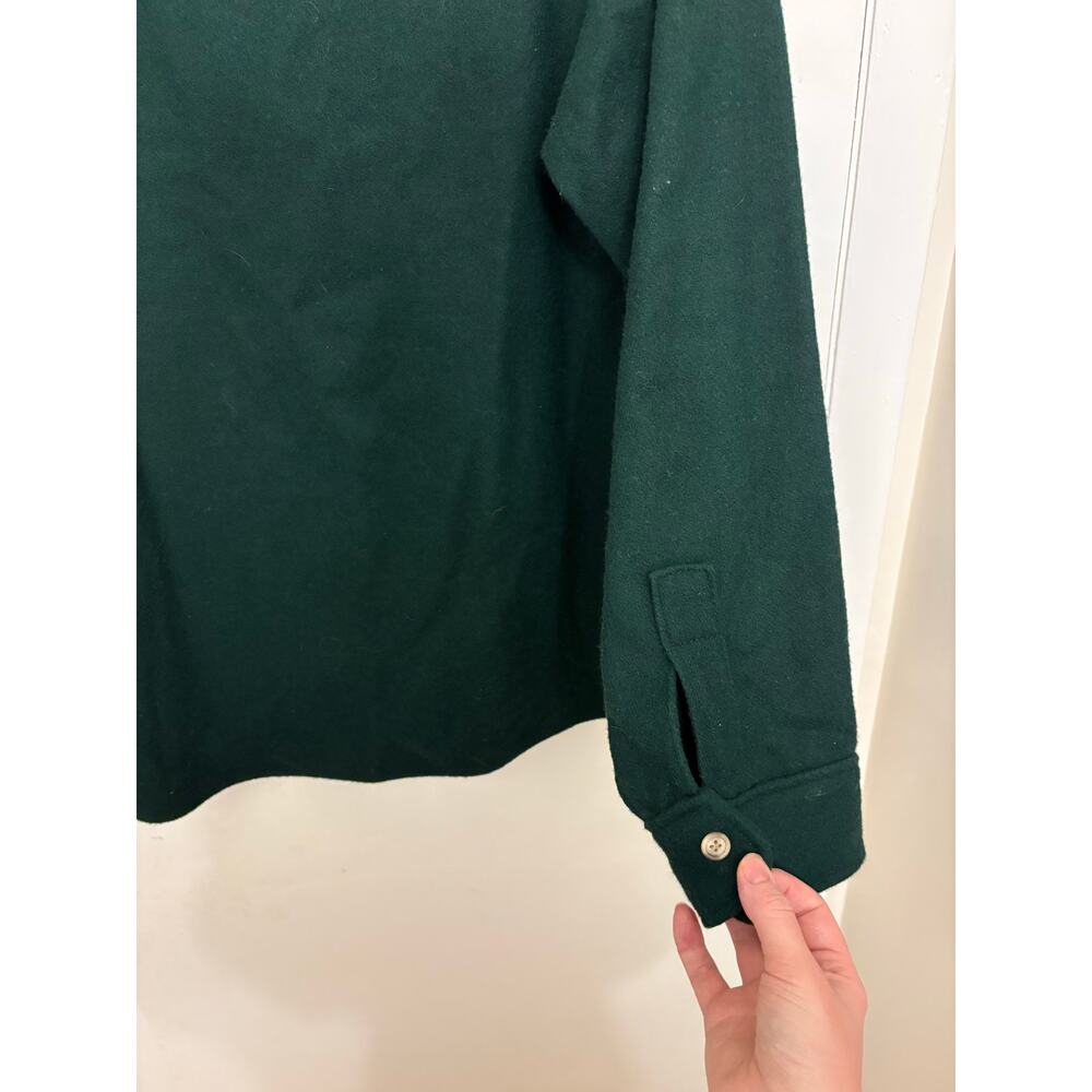 Vintage 80s Woolrich CPO Wool Shirt Jacket Forest Green Made in USA L - Picture 6 of 7